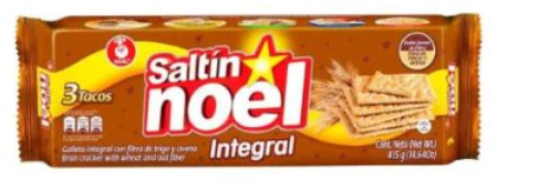 Galletas Saltin Noel Integral x 3 unid 415 gr Food