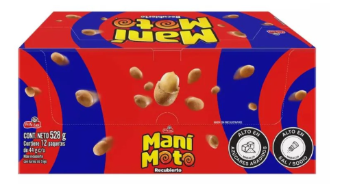 Mani Moto El Original 528gr - 12 unid Snack