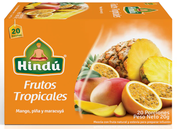 HINDU Infusion Frutal Frutos Tropicales x20