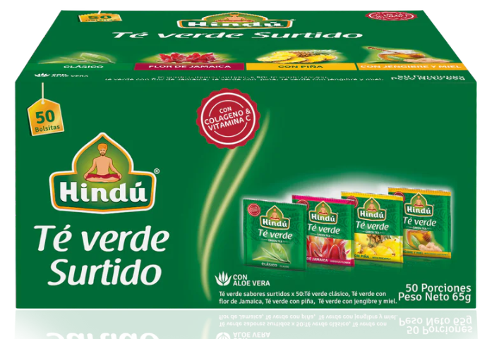 HINDU Te Verde Surtido x50unidades