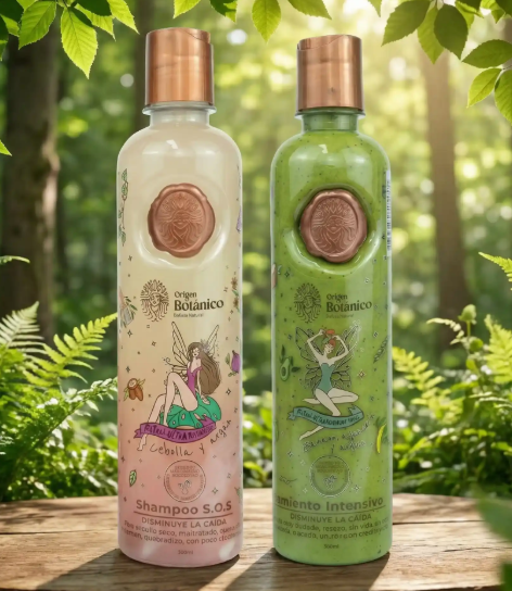 Origen Botanico Shampoo de Cebolla y Ritual Botanico Tratamiento Plex (2 Pack)
