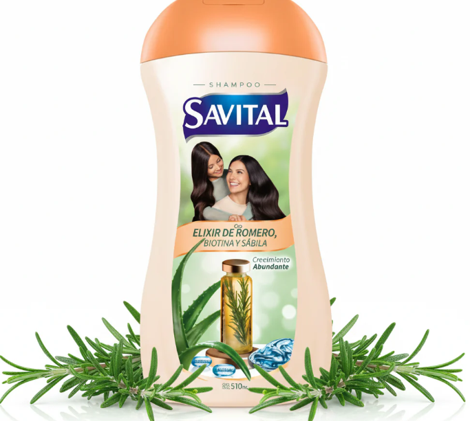Savital Shampoo Elixir de Romero, Biotina y Sabila 510ml