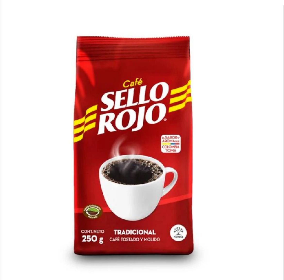 Sello rojo cafe tradicional fuerte x250gr