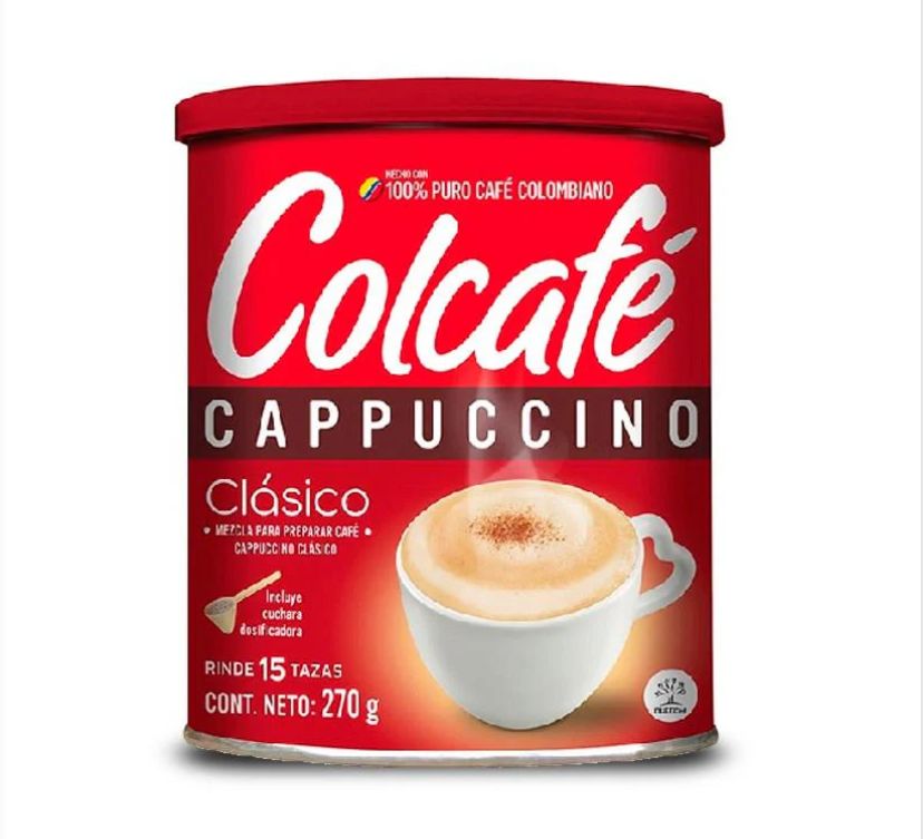 Colcafe Cafe cappuccino sabor natural clasico x270gr