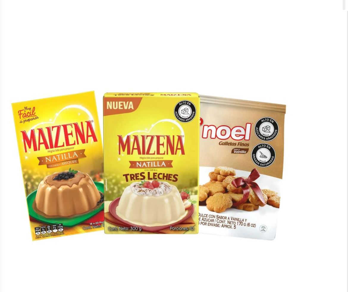 Natilla de Arequipe, Natilla de Tres Leches y Galletas Noel 6.00 oz (3 Pack)