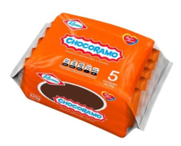 Ponque Chocoramo Cubierto de Chocolate Snack 325gr - 5 unid (1 pack)