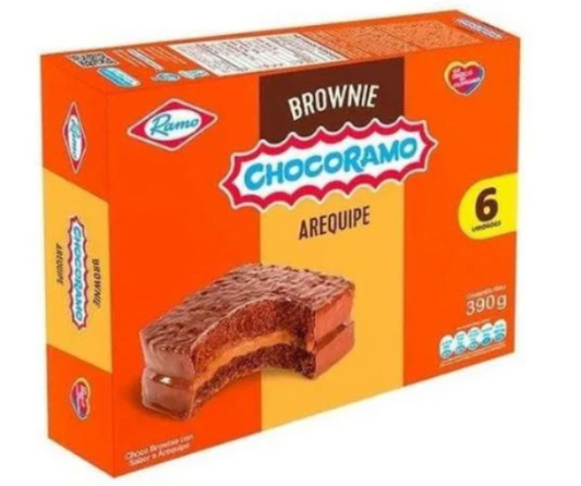 Brownie con Arequipe Chocoramo Ramo 6 unidades 390gr Snack