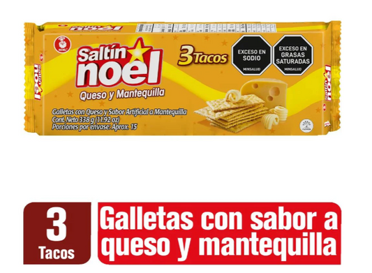 Galletas Saltin Noel de queso 3 tacos x 338gr food