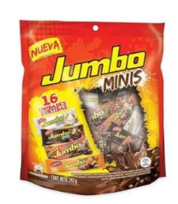 Chocolates Jumbo Mini 16 Unidades Snack