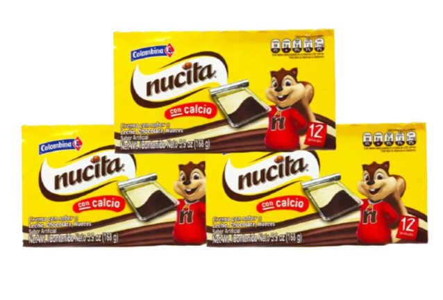Nucita Cream (Pack of 3) Creamy sweet with milk and cocoa Each comes with 12 pieces food