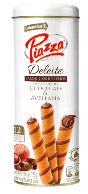 Piazza Deleite Colombina x 12 barquillos x 120gr