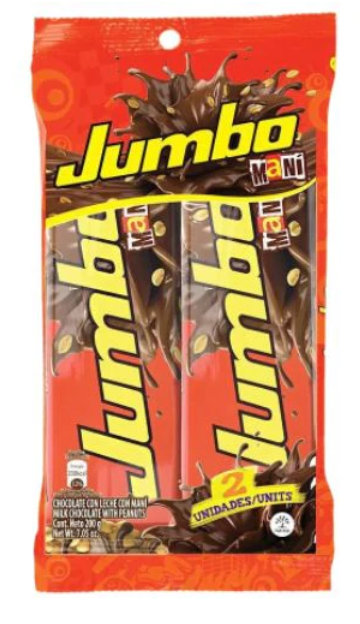 Chocolatina con mani Jumbo 200g (2 pack) Snack