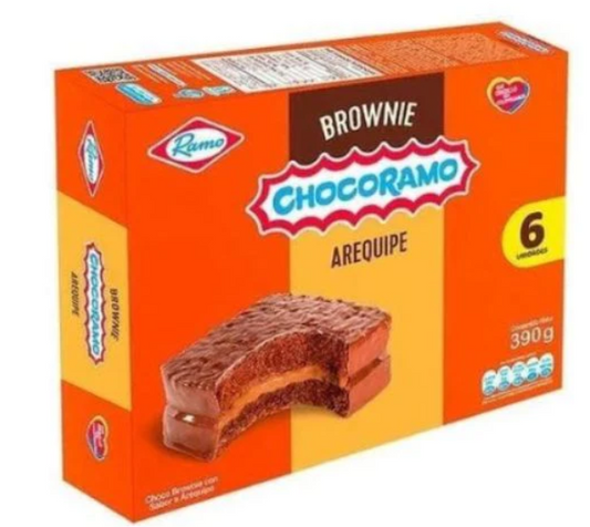 Brownie con Arequipe Chocoramo Ramo 6 unidades 390gr Snack