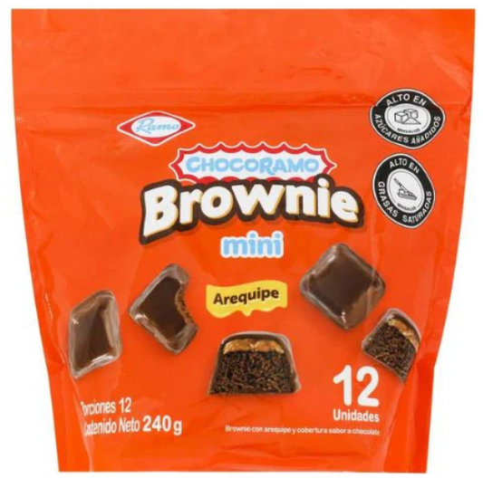 ini Brownie Arequipe Chocoramo snack 240gr - 12unid