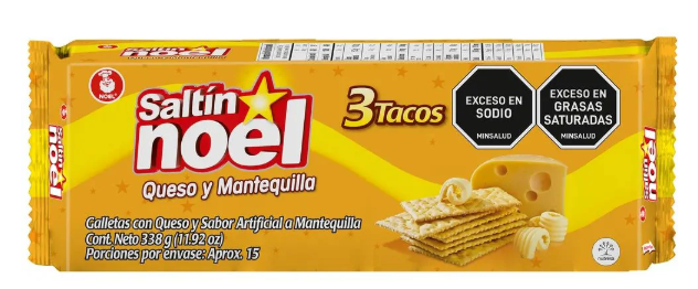 Galletas Saltin Noel de queso 3 tacos x 338gr food