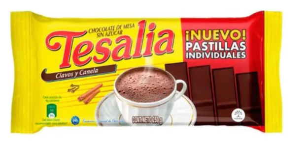 Chocolate Tesalia Colombina 250gr