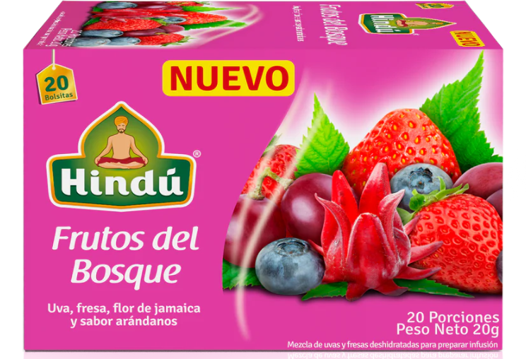 HINDU Infusion Frutal Frutos del Bosque x20