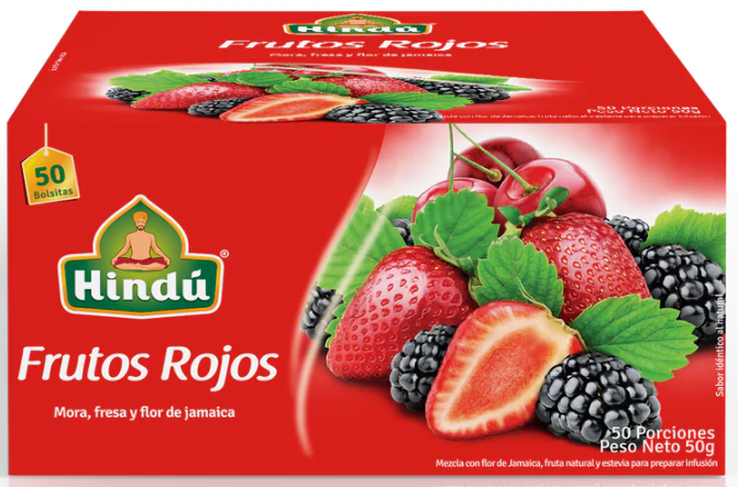 HINDU Infusion Frutal Frutos Rojos x50