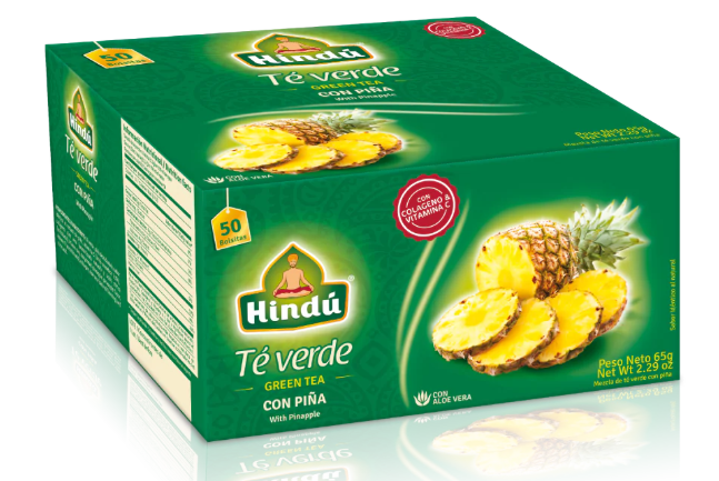 HINDU Te Verde con Pina x50unidades
