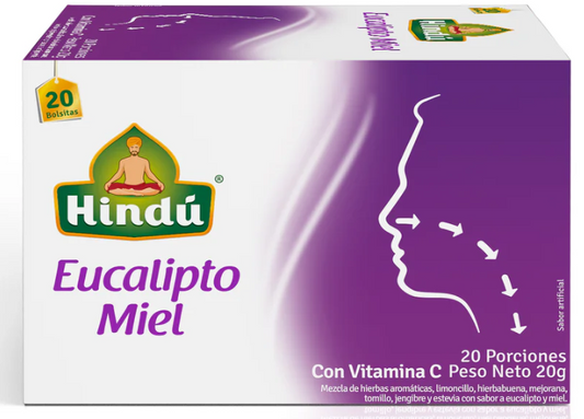 HINDU Infusion Saludable Eucalipto y Miel x20unidades