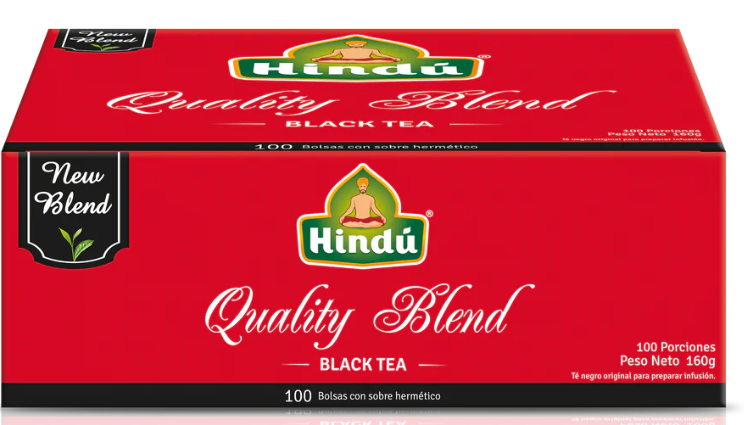 HINDU Te Negro Quality Blend x100unidades