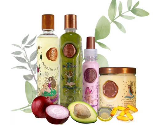 Ritual Botanico Shampoo Cebolla, Tratamiento Intensivo Plex Mascarilla Bomba capilar ritual Botanico y termoprotector de ritual botanico(4 Pack)