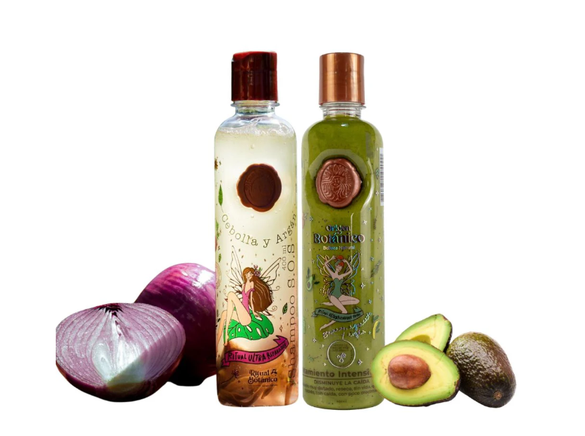 Ritual Botanico Shampoo de Cebolla y Ritual Botanico Tratamiento Plex (2 Pack)