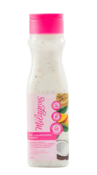 Milagros Tratamiento Biorepolarizador ideal para cabellos muy danados y estancados 450 ml