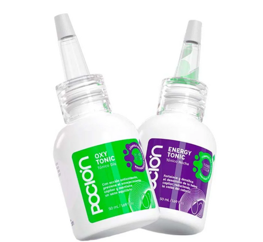La pocion Dutonic Kit Anticaida - Crecimiento Capilar OxyTonic x 50ml y EngergyTonic x 50ml (2 Pack)