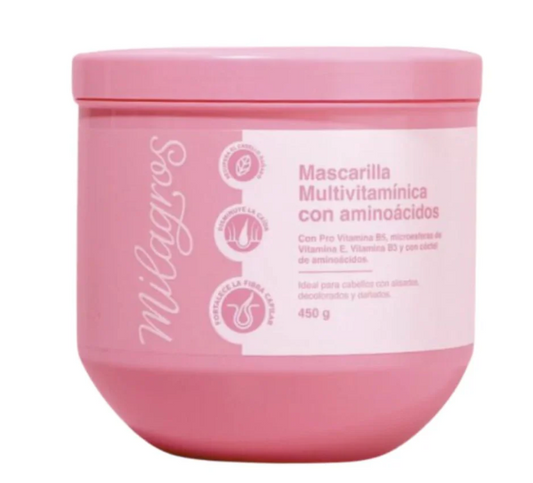 Milagros Mascarilla Multivitaminica con aminoacidos 450gr