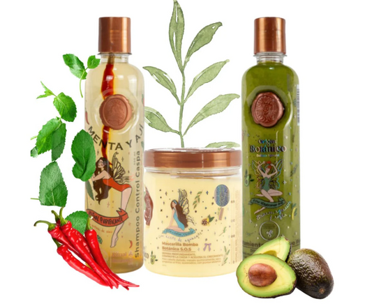 Ritual Botanico Shampoo Aji, Tratamiento Intensivo Plex y Bomba capilar ritual Botanico (3 Pack)