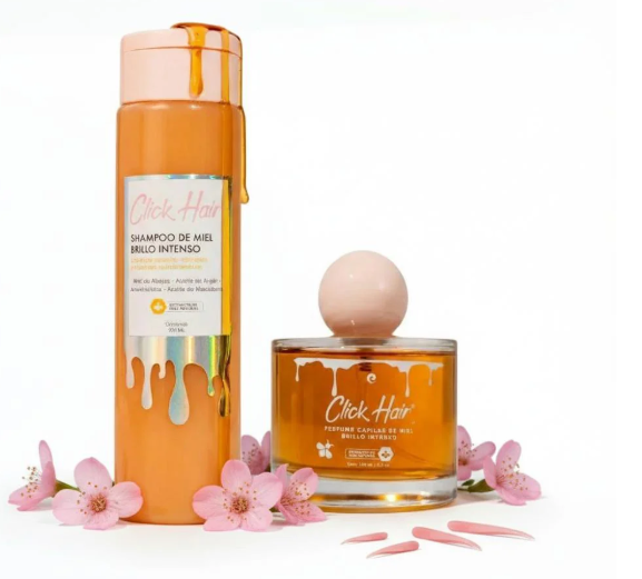 Click Hair Shampoo de Miel y Perfume de Miel 100mL (2 Pack)
