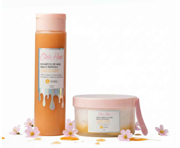 CLICK HAIR SHAMPOO DE MIEL Y MASCARILLA DE MIEL (2 PACK)