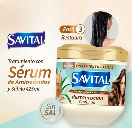 Savital Tratamiento con Aminoacidos y Sabila x 425ml