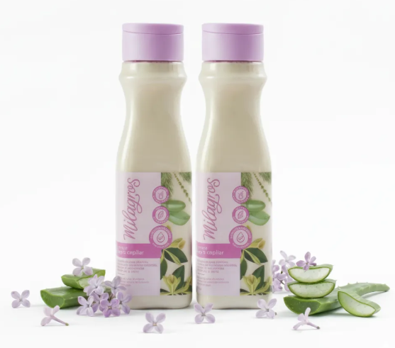 Milagros Shampoo Magia Capilar Ideal para crecimiento y restaura la elasticidad del cabello - 450ml (2 pack)