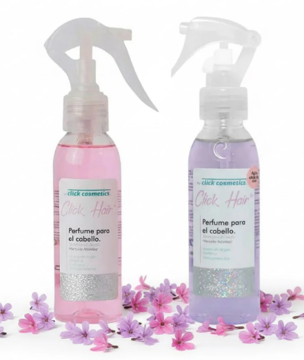 Click Hair Perfume para el cabello Rosa y Morado (2 Pack)