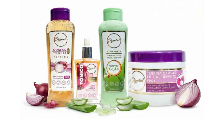 Shampoo de Cebolla Anyeluz Acondicionador Argan, AnyeluzTonico Anticaida y Anyeluz Terapia Capilar de crecimiento (4 pack)