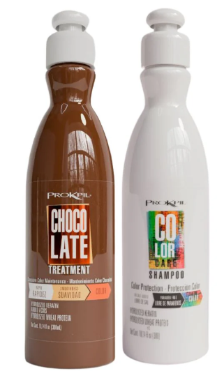 Prokpil Tratamiento Chocolate y Shampoo Color Care 300mL (2 Pack) Fulfillment