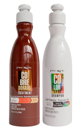 Prokpil tratamiento cobre dorado y Prokpil Shampoo color care 300mL (2 pack) Fulfillment