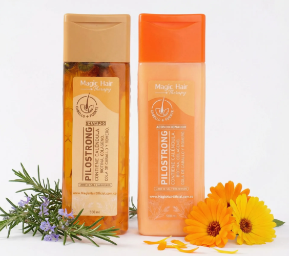 Magic Hair Shampoo Pilostrong y Acondicionador Caida Cabello Pilostrong (2 pack)