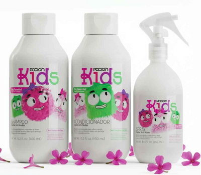 La Pocion Kit Sin Enredos Kids - Shampoo, Acondicionador y Spray Anti-Nudos (3 pack)