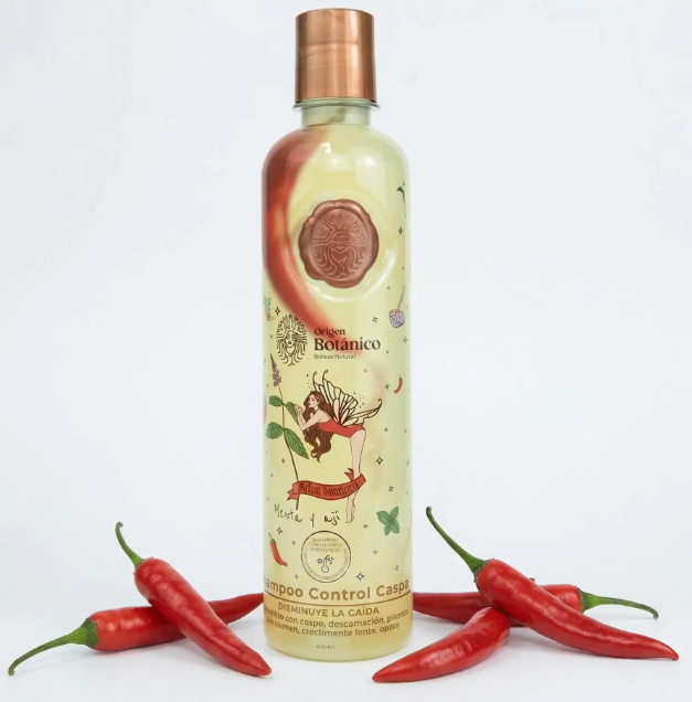 Origen Botanico Shampoo Con Menta Y Aji 400ml