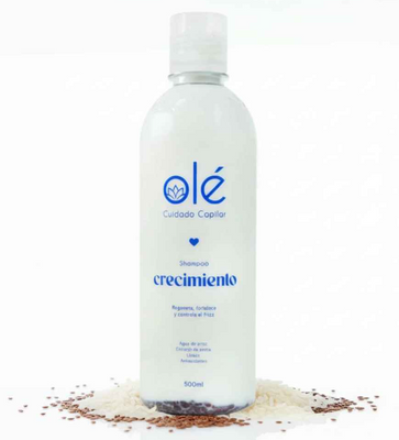 Ole Capilar Shampo revitalizante de arroz y linaza 500ml