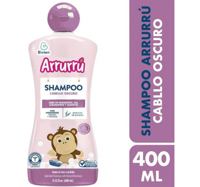 Shampoo Bebe ARRURRU DE ROMERO CABELLO OSCURO (400 ml)