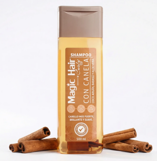 Magic Hair Shampoo con Canela para Cabello Ondulado 500ml