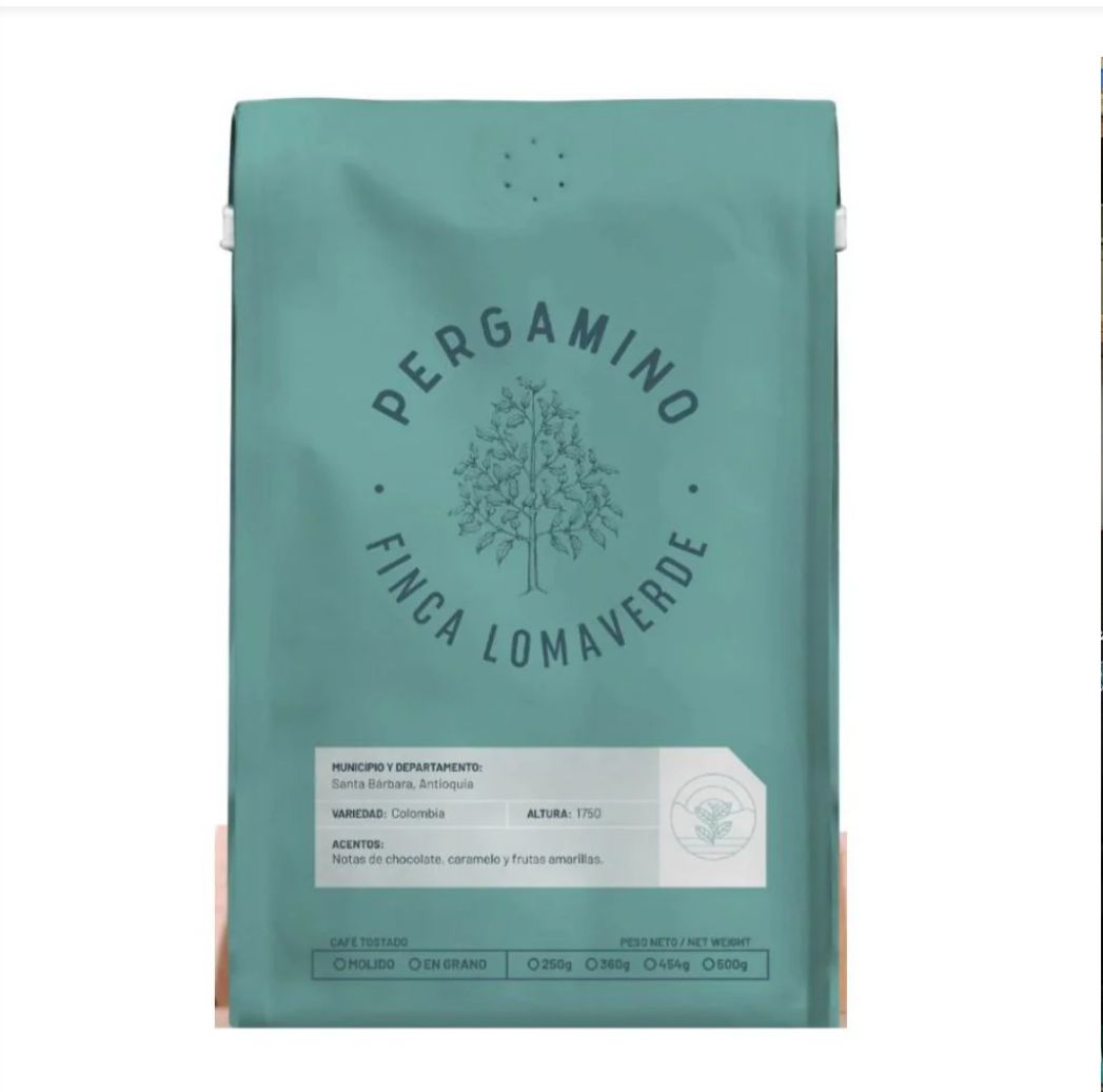 Cafe Pergamino Loma Verde en grano 360G