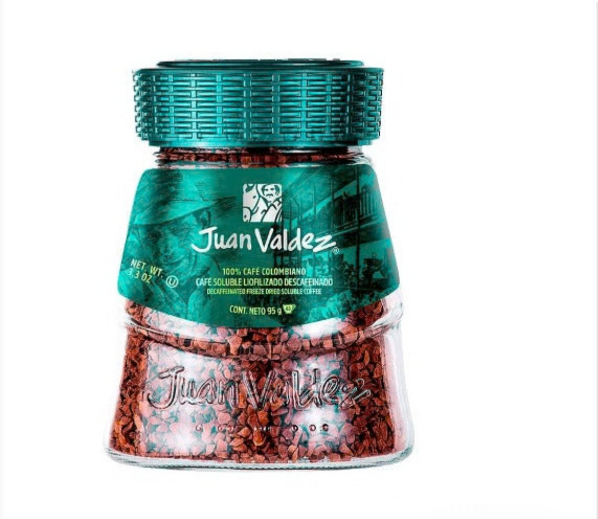 Cafe Juan Valdez Instantaneo Descafeinado 95 gr (1 pack)