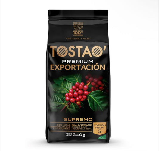 TOSTAO Cafe Premium Exportación Gourmet X 340gr