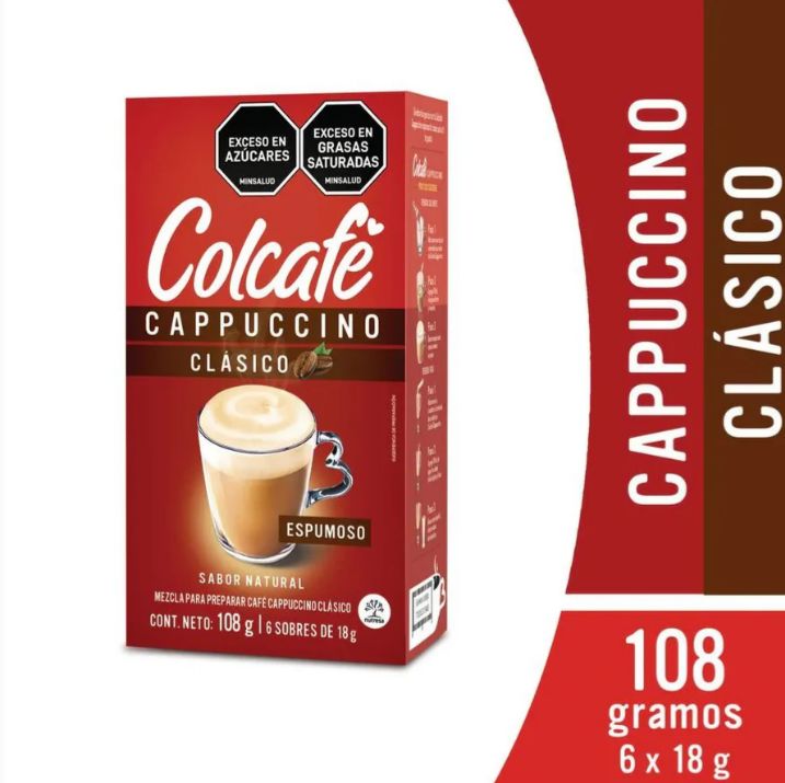 Colcafe Capuccino Clasico Cafe 108gr - 6 unid (1 pack)