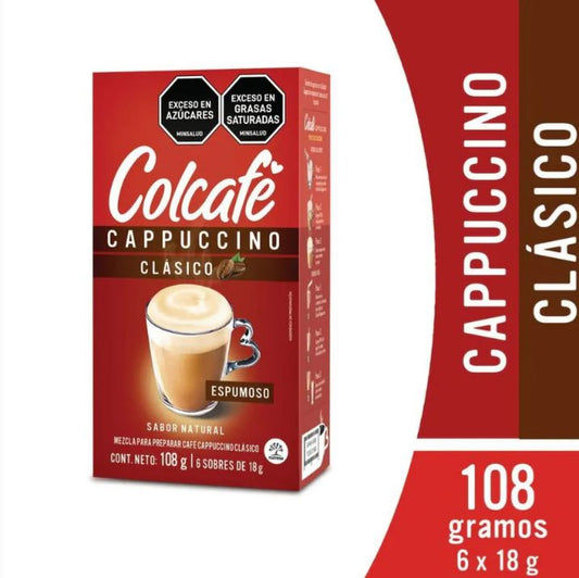 Colcafe Capuccino Clasico Cafe 108gr - 6 unid (1 pack)